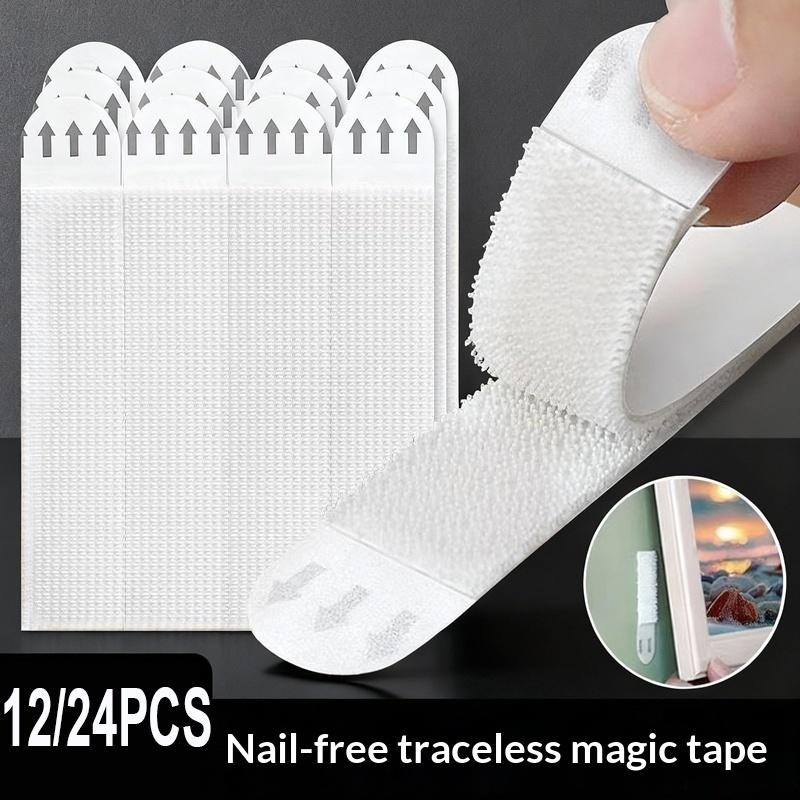 Picture Hanging Strip - 12/24 conjuntos de tiras adesivas dupla