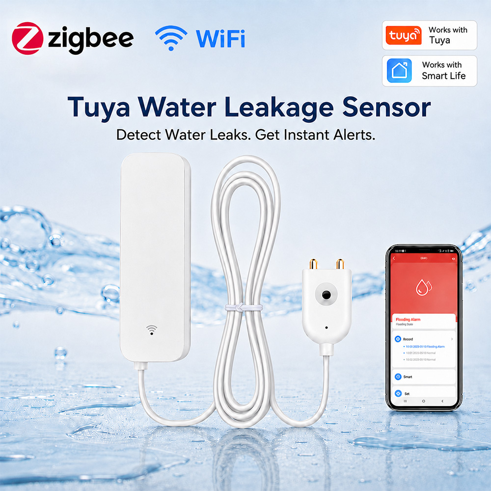 Home Improvement Hardware - Sensor de Vazamento de Água ZigBee