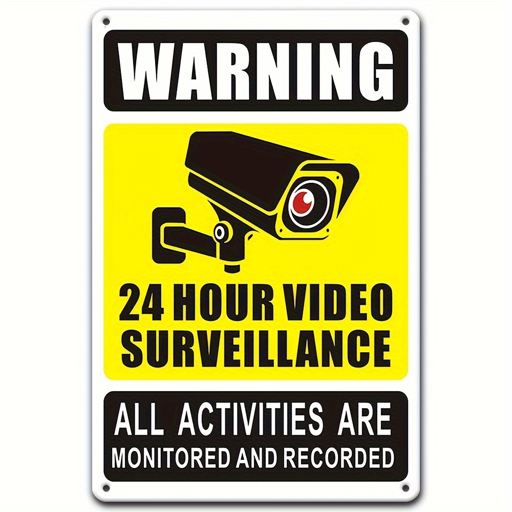 Home Improvement Hardware - Sinal de aviso de vigilância por