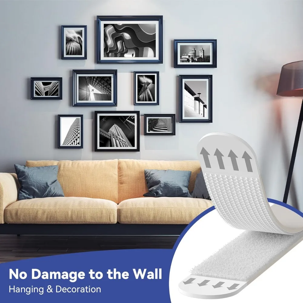 Picture Hanging Strip - 12/24 Pares de Fitas Adesivas Dupla