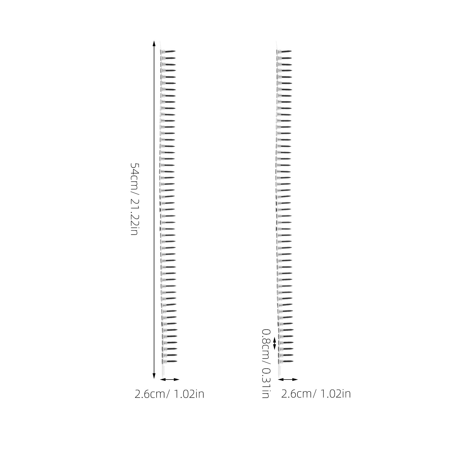 1000 Peças Parafusos para Dryw - Picture Hanging Strip avaliação e preço