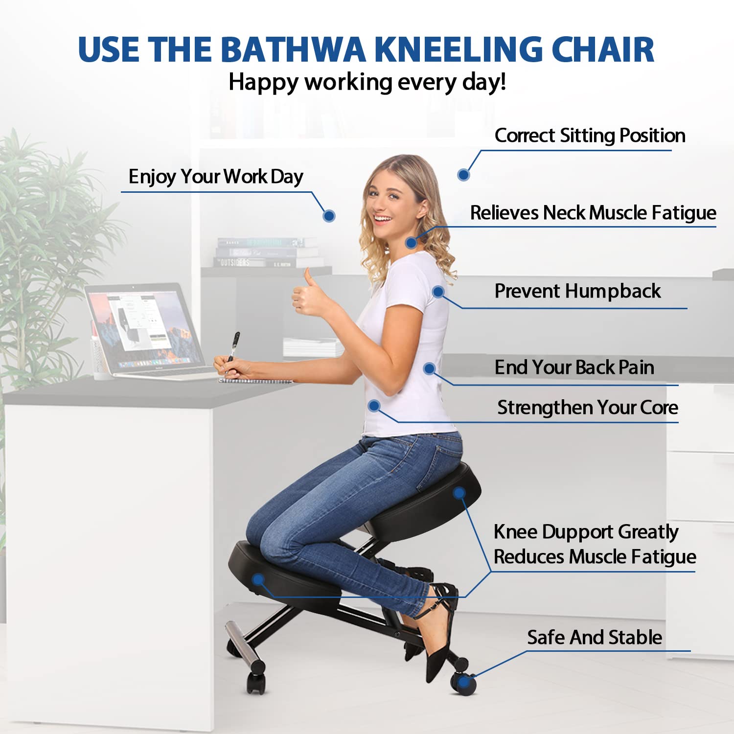 Cadeira Ergonômica para Escrit - Home Improvement Us avaliação e preço