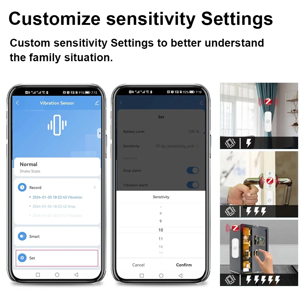 Inteligente zigbee sensor de v - Home Improvement Hardware avaliação e preço
