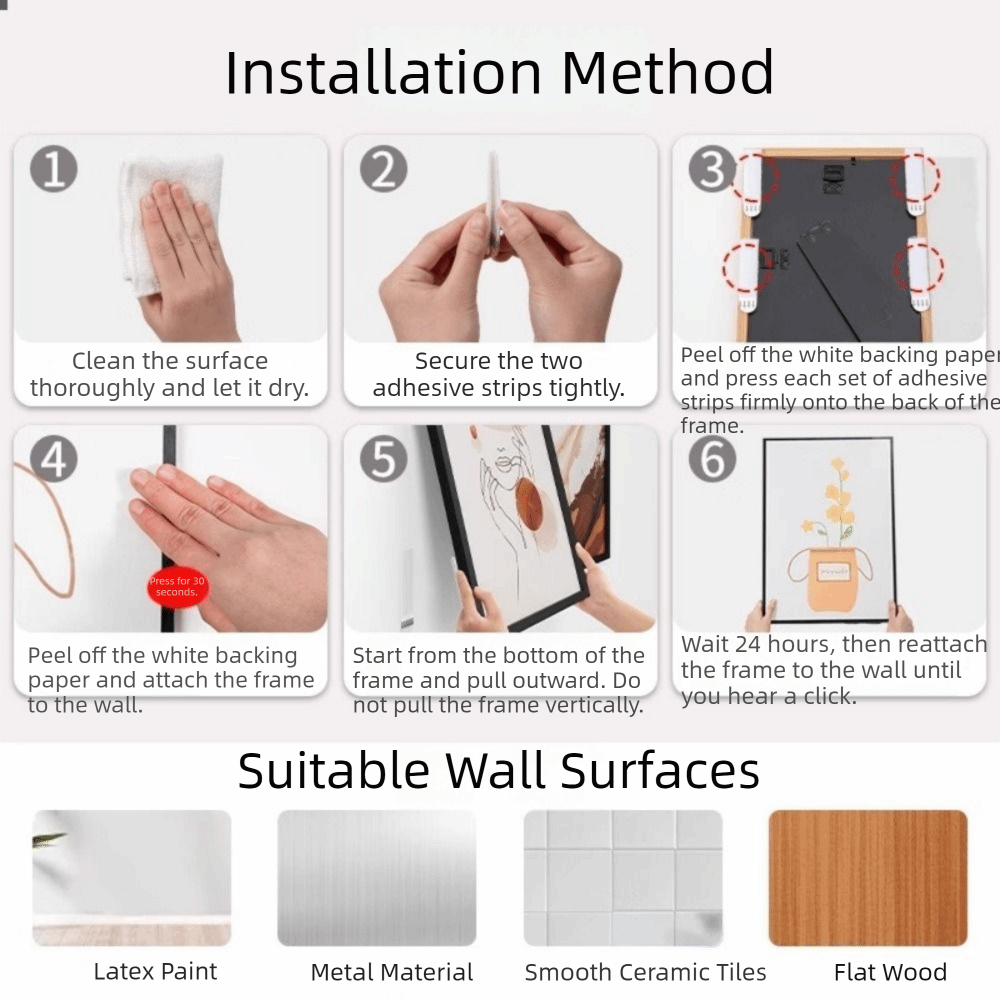 12 pares de tiras de suspensão - Picture Hanging Strip avaliação e preço