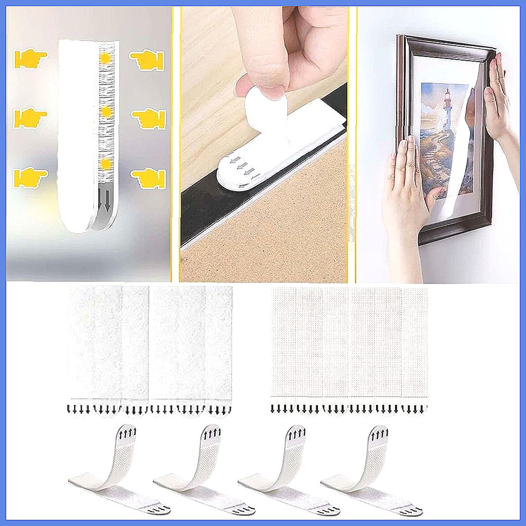 12 Pares de Tiras Adesivas par - Picture Hanging Strip avaliação e preço