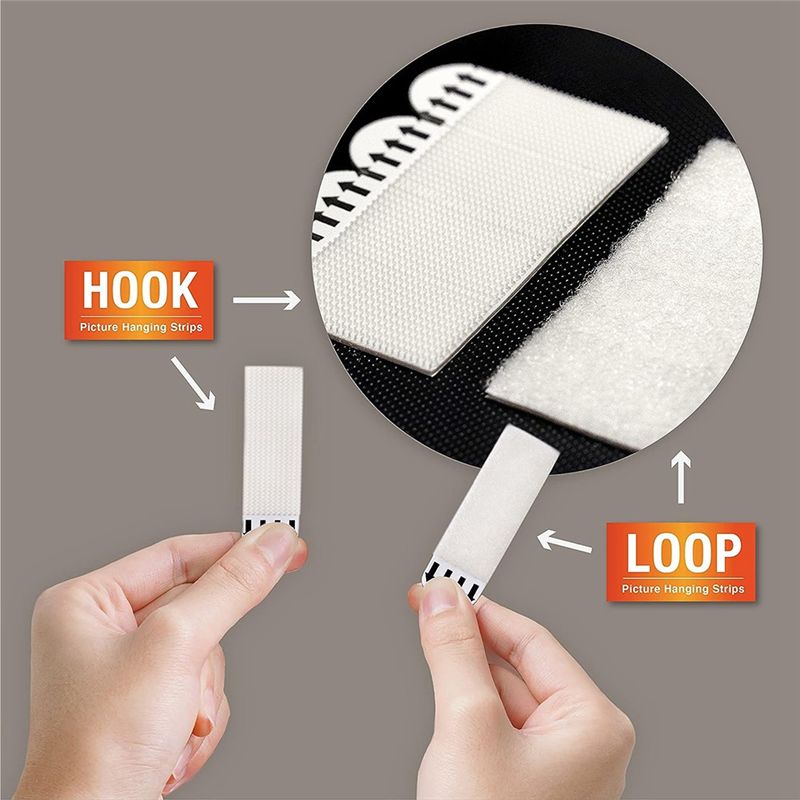 A03E-20 Pares (40 Tiras) de Ti - Picture Hanging Strip avaliação e preço
