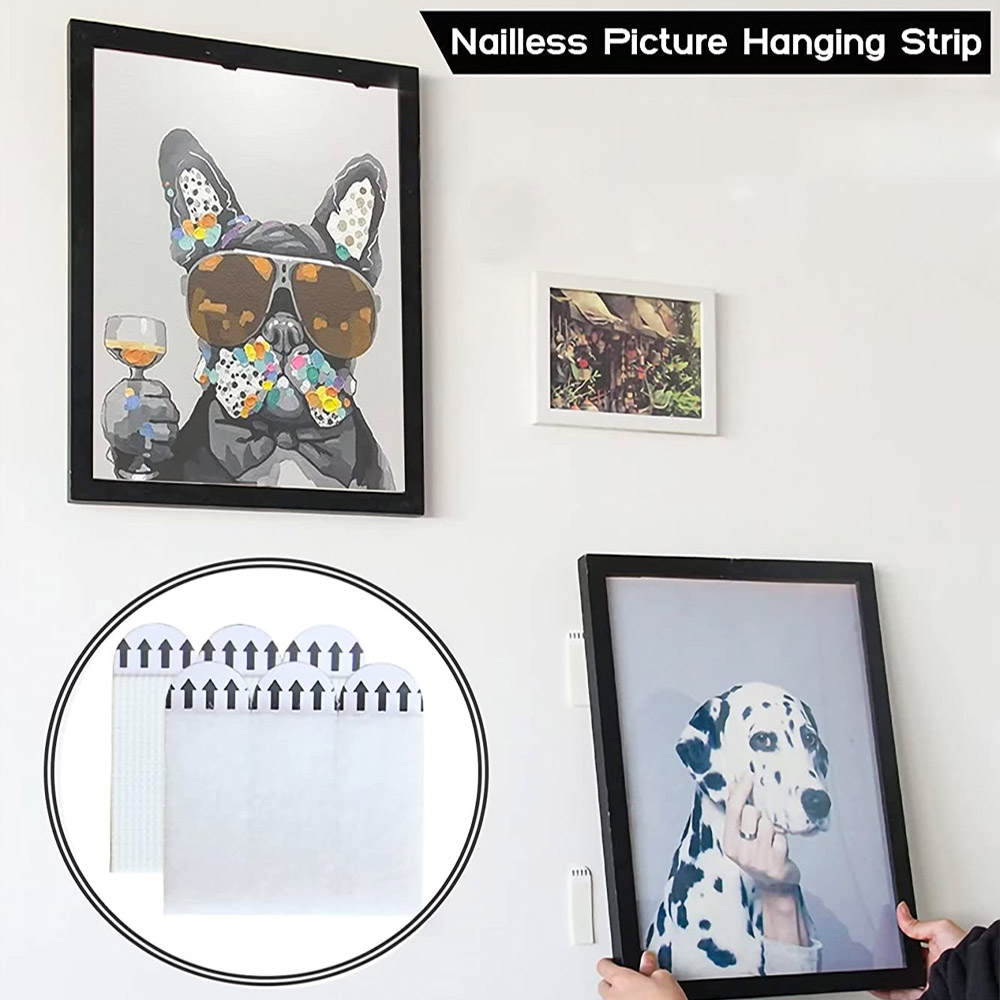 10 pçs dupla face auto-adesivo - Picture Hanging Strip avaliação e preço